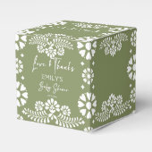 Cielitoリンドセージ緑の赤ちゃんシャワーの好意 フェイバーボックス (正面サイド)