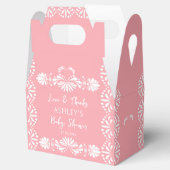 Cielitoリンドピンクの赤ちゃんシャワーお気に入りボックス フェイバーボックス (オープン)