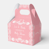 Cielitoリンドピンクの赤ちゃんシャワーお気に入りボックス フェイバーボックス (正面サイド)