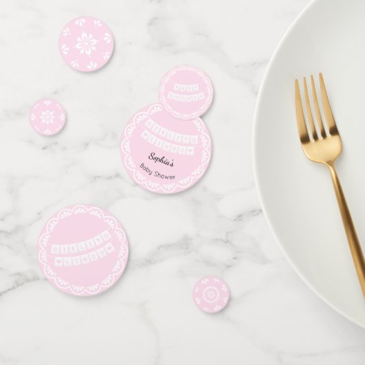 Cielitoリンドピンクベビーシャワーテーブル紙吹雪 コンフェッティ (グループ)