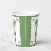 Cielitoリンドーズ緑のベビーボディスーツ赤ちゃんシャワー 紙コップ (右)