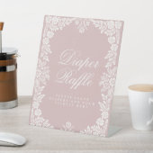 Cielitoリンド赤ちゃんシャワーおむつラッフルサイン 台座サイン (インサイチュ)