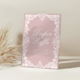 Cielitoリンド赤ちゃんシャワーおむつラッフルサイン 台座サイン