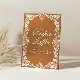 Cielitoリンド赤ちゃんシャワーおむつラッフルサイン 台座サイン