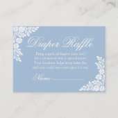 Cielitoリンド赤ちゃんシャワーおむつラッフル エンクロージャーカード (正面)