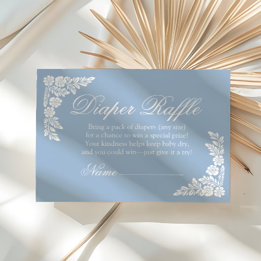 Cielitoリンド赤ちゃんシャワーおむつラッフル エンクロージャーカード