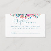 Cielitoリンド赤ちゃんシャワーメキシコおむつラッフル エンクロージャーカード (正面)