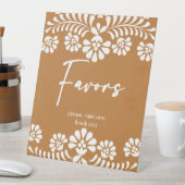 Cielitoリンドterracotta赤ちゃんシャワーはテーブルを好む 台座サイン (インサイチュ)