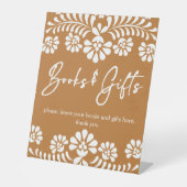 Cielitoリンドterracotta赤ちゃんシャワーギフトテーブル 台座サイン (正面)