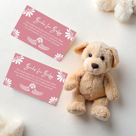 Cielito lindoほこりっぽいピンクのメキシコの本のリクエスト エンクロージャーカード