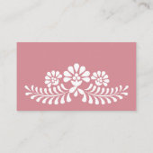 Cielito lindoほこりっぽいピンクのメキシコの本のリクエスト エンクロージャーカード (裏面)