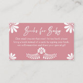 Cielito lindoほこりっぽいピンクのメキシコの本のリクエスト エンクロージャーカード (正面)