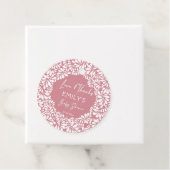 Cielito lindoほこりっぽいピンクのメキシコの赤ちゃんシャワー フェイバータグ (インサイチュ)