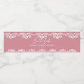 Cielito lindoほこりっぽいピンクのメキシコの赤ちゃんシャワー ペットボトルラベル (シングルラベル)