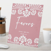 Cielito lindoほこりっぽいピンクの赤ちゃんシャワーはテーブルを好む 台座サイン (インサイチュ)