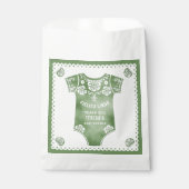 Cielito Lindoセージ緑ありがとう赤ちゃんシャワー フェイバーバッグ (正面)
