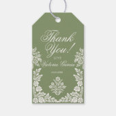 Cielito Lindoセージ緑の赤ちゃんシャワー ギフトタグ (正面)