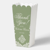 Cielito Lindoセージ緑の赤ちゃんシャワー フェイバーボックス (正面)