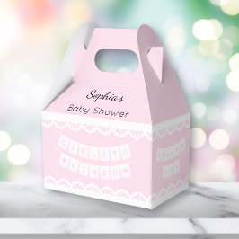 Cielito Lindoピンクベビーシャワー フェイバーボックス