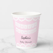 Cielito Lindoピンクベビーシャワー 紙コップ (正面)