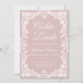 Cielito Lindoベビー、シャワー 招待状 (正面)