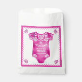 Cielito Lindoホットピンクありがとう赤ちゃん女の子シャワー フェイバーバッグ (正面)