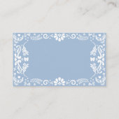 Cielito Lindoメキシコの赤ちゃんシャワーおむつラッフル エンクロージャーカード (裏面)