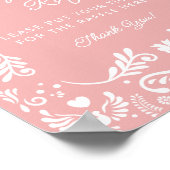 Cielito Lindoメキシコの赤ちゃんシャワーおむつラッフル ポスター (角)