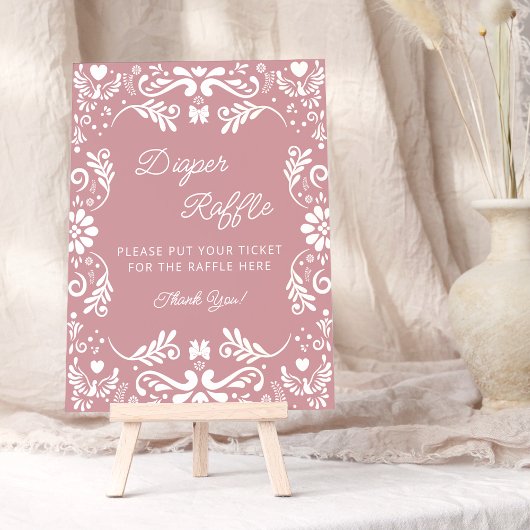 Cielito Lindoメキシコの赤ちゃんシャワーおむつラッフル ポスター