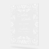 Cielito Lindoメキシコの赤ちゃんシャワーへようこそ アクリルサイン (傾斜)