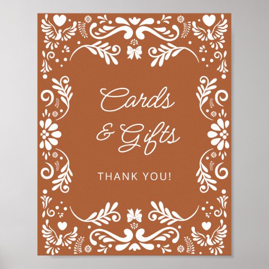 Cielito Lindoメキシコの赤ちゃんシャワーカードとギフト ポスター (正面)