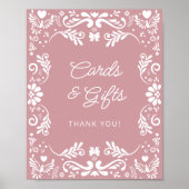 Cielito Lindoメキシコの赤ちゃんシャワーカードとギフト ポスター (正面)