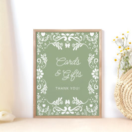 Cielito Lindoメキシコの赤ちゃんシャワーカードとギフト ポスター