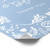 Cielito Lindoメキシコの赤ちゃんシャワーカードとギフト ポスター (角)