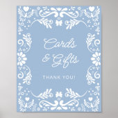 Cielito Lindoメキシコの赤ちゃんシャワーカードとギフト ポスター (正面)