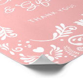 Cielito Lindoメキシコの赤ちゃんシャワーカードとギフト ポスター (角)