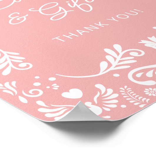 Cielito Lindoメキシコの赤ちゃんシャワーカードとギフト ポスター (角)