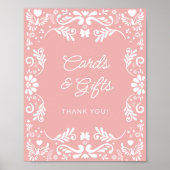 Cielito Lindoメキシコの赤ちゃんシャワーカードとギフト ポスター (正面)