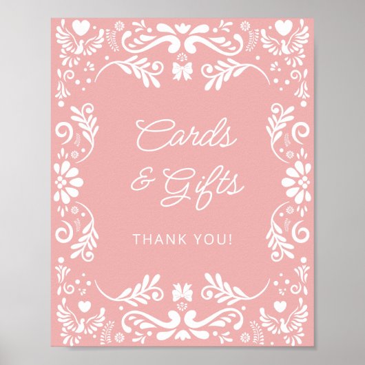 Cielito Lindoメキシコの赤ちゃんシャワーカードとギフト ポスター (正面)