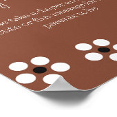 Cielito Lindoメキシコの赤ちゃんシャワーゲームおむつ ポスター (角)