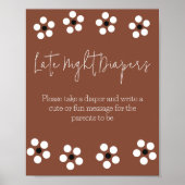 Cielito Lindoメキシコの赤ちゃんシャワーゲームおむつ ポスター (正面)