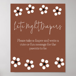 Cielito Lindoメキシコの赤ちゃんシャワーゲームおむつ ポスター