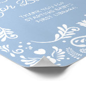 Cielito Lindoメキシコの赤ちゃんシャワー本ベビー ポスター (角)