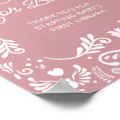 Cielito Lindoメキシコの赤ちゃんシャワー本ベビー ポスター (角)