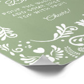 Cielito Lindoメキシコの赤ちゃんシャワーMom-osaバー ポスター (角)