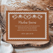 Cielito Lindoメキシコの赤ちゃんシャワーMuchas Gracias サンキューカード