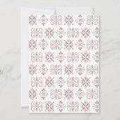 Cielito Lindo女の子ベビーシャワー 招待状 (裏面)