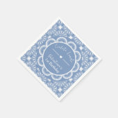 Cielito Lindo 1st Birthday Blue スタンダードカクテルナプキン (角)