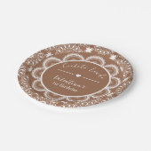 Cielito Lindo 1st Birthday Brown ペーパープレート (アングル)