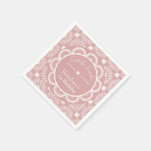 Cielito Lindo 1st Birthday Pink スタンダードカクテルナプキン (角)